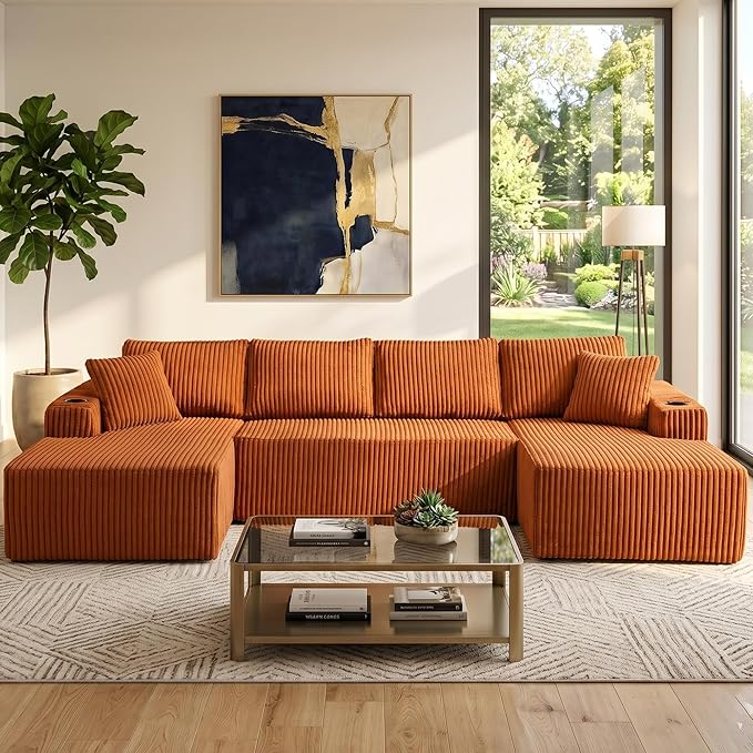 124" Oversized Sectional Couches