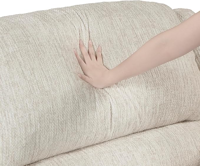 Lexicon Power Double Reclining Sofa, Textured Microfiber Wall Hugger Recliner