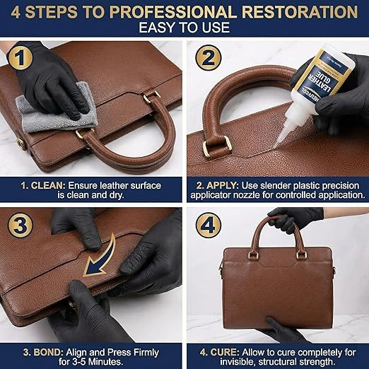 Meuvcol Leather Glue 100g, Fast-Setting Leather Repair Adhesive