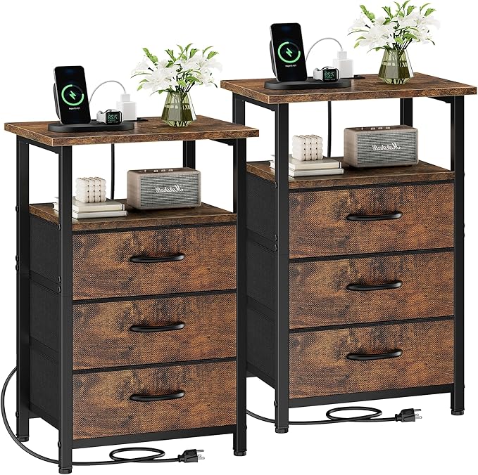 Vagusicc Nightstand Set of 2