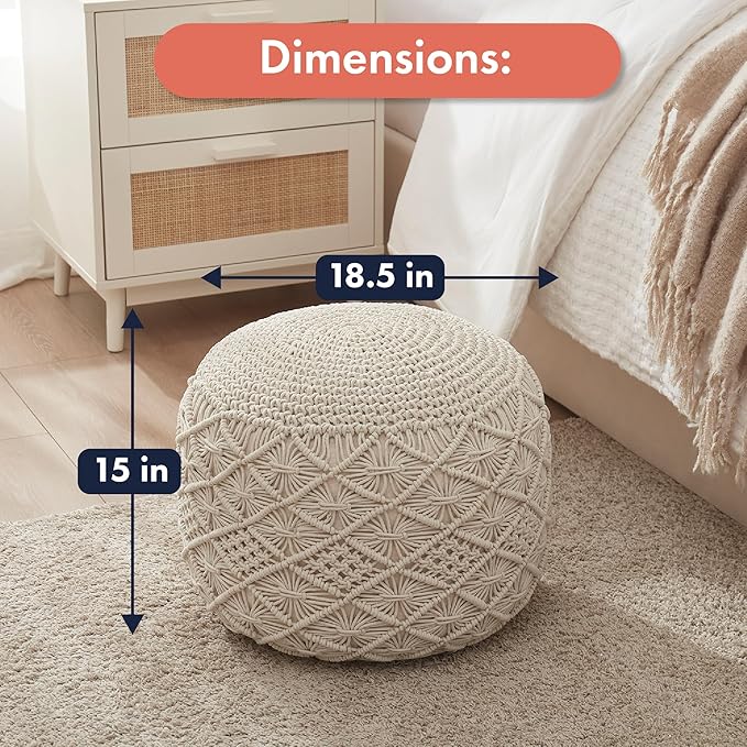Ornavo Home Pouf Ottoman Foot Rest