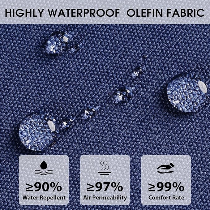 Rocking Chair Cushions with Pillow, Waterproof and Fade-Resistant Thicken