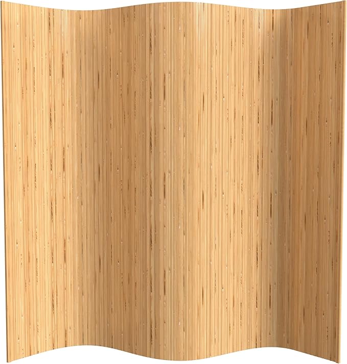 7 ft. Tall Reversible Bamboo Wave Screen