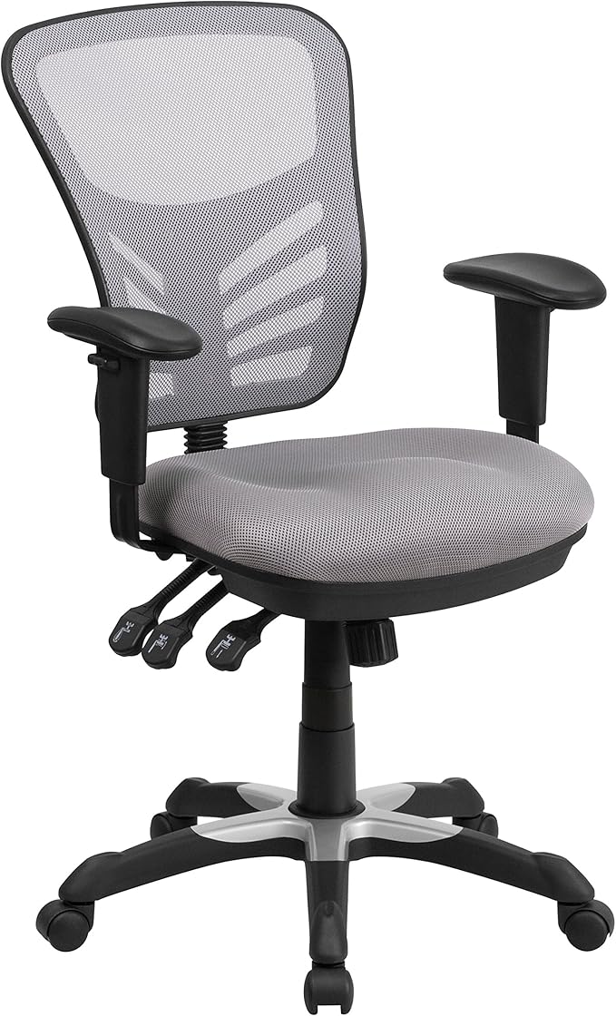 Flash Furniture Nicholas Mid-Back Swivel Office and Gaming Chair, Ergonomic