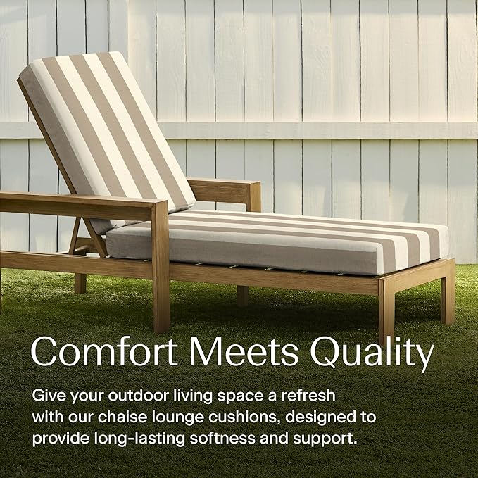 Honeycomb Outdoor Chaise Lounge Cushion