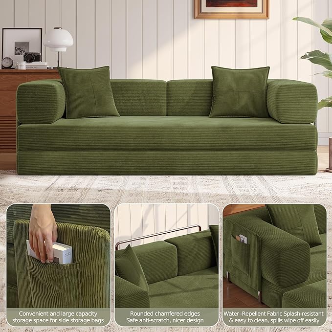 MoonSpeak 78.8''Sleeper Couch Bed