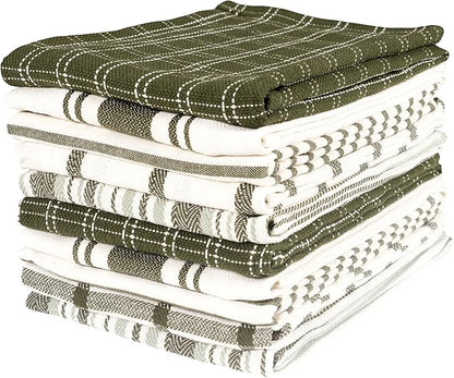 KAF Home Assorted Flat Kitchen Towels | 100% Cotton
