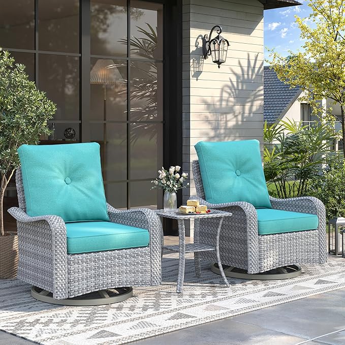 2-Seat Modern Patio Furniture Set