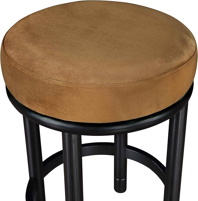 Meridian Furniture 977Saddle-C Monette Collection Art Deco Counter Stool