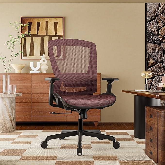ELABEST Mesh Office Chair, Ergonomic Computer Desk Chair, Sturdy Task Chair-