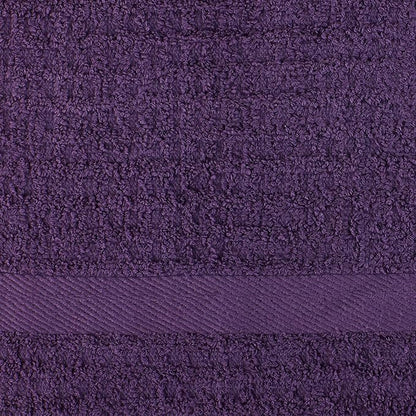 DII Basic Terry Collection Waffle Dishtowel Set, Solid Eggplant, 4 Piece