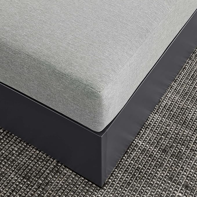 Modway Tahoe Aluminum Ottoman Gray