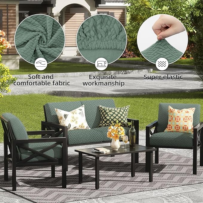 Outdoor Cushion Covers Set, Replacement