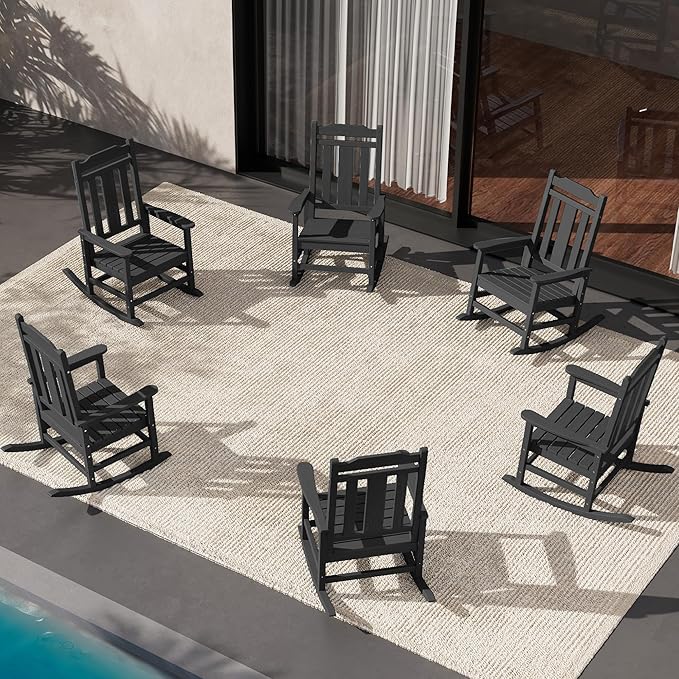 SERWALL HDPE Outdoor Rocking Chair