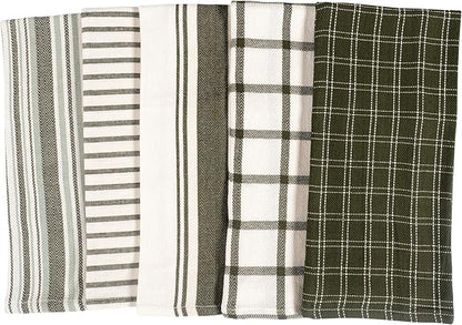 KAF Home Assorted Flat Kitchen Towels | 100% Cotton