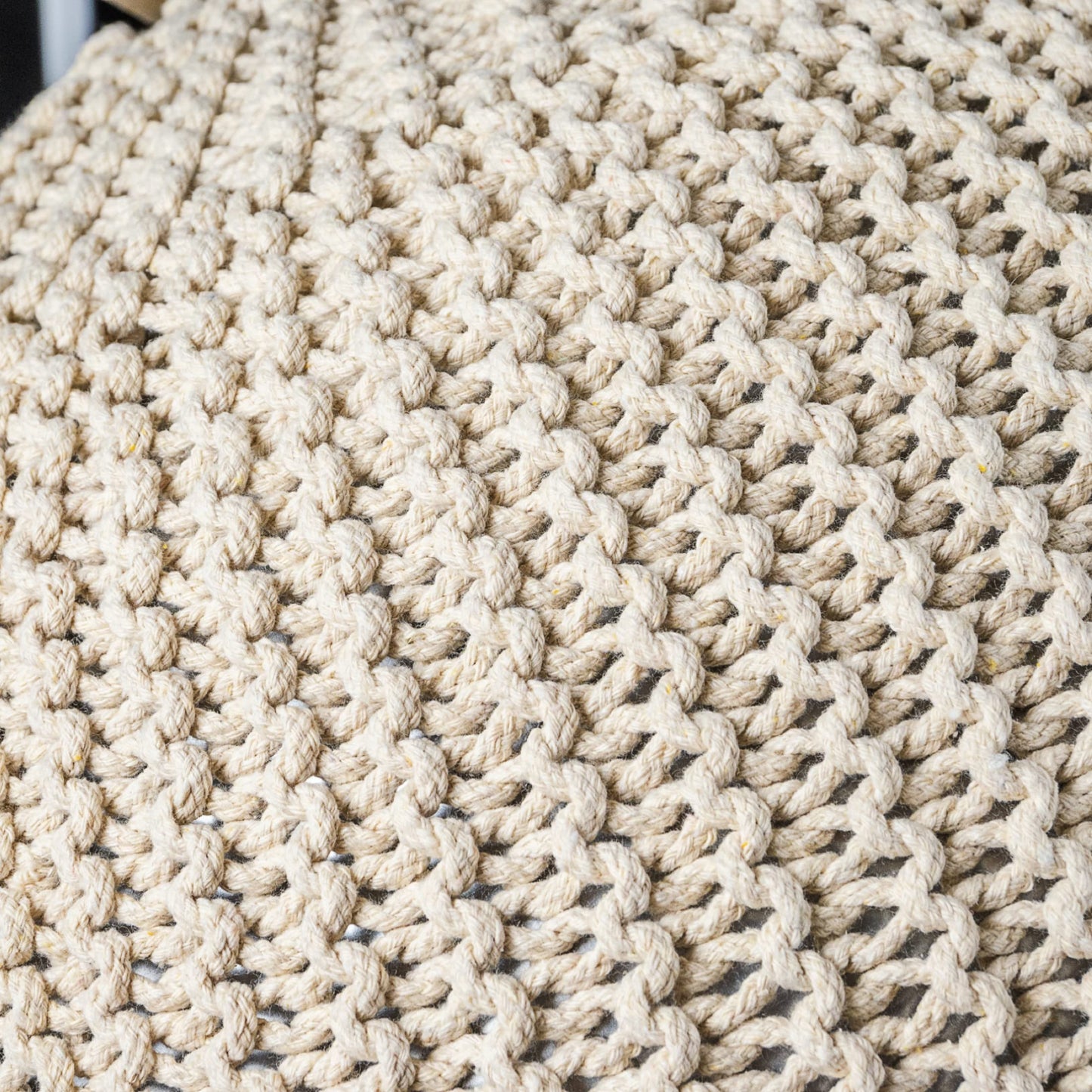 ART pinecone Yoga Ball Chair Cover - Cotton Rope Cover for Exercise, Birthing, Stability, Fitness, Balance, Pilates Ball (65 cm/26" Off White)