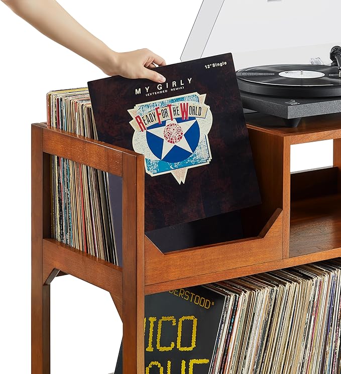 Crosley Furniture Asheville Mid-Century Modern Media Console Record Player Stand