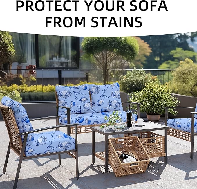Outdoor Cushion Covers Set, Replacement