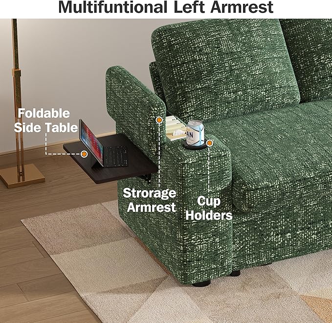 Vipbear 65" Loveseat Sleeper Sofa