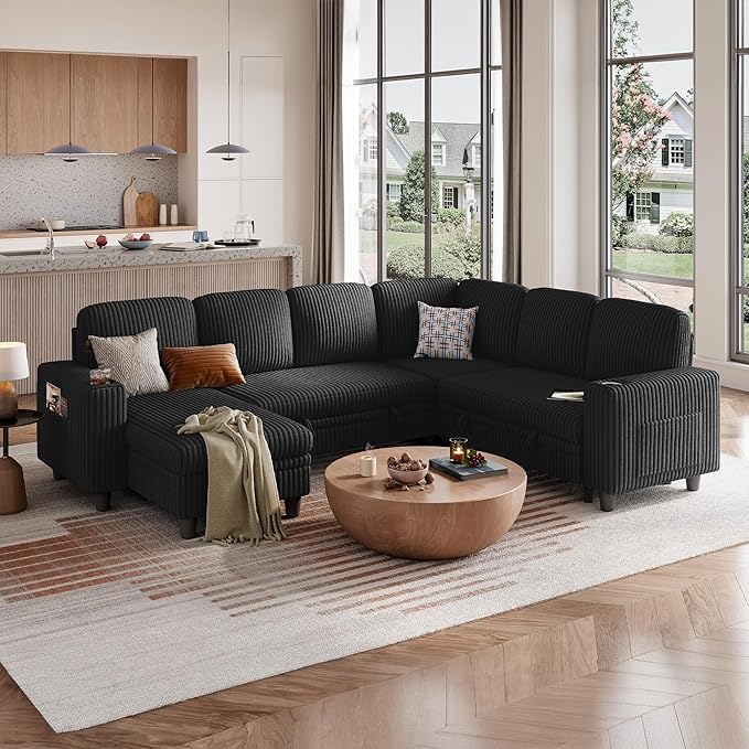 LINSY HOME Sectional Sleeper Sofa