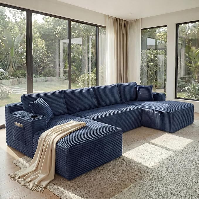 133" Oversized Cloud Boneless Sofa Couch