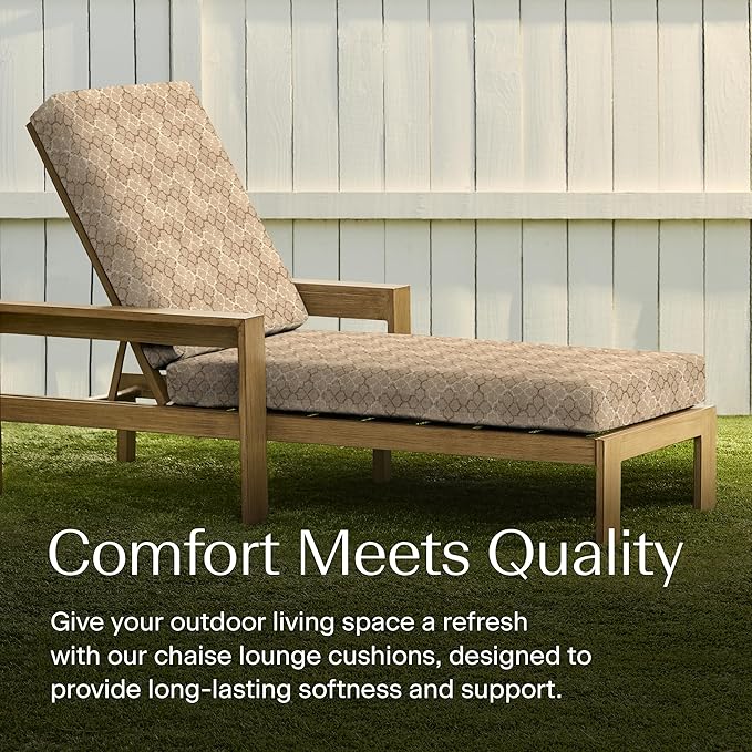 Honeycomb Outdoor Chaise Lounge Cushion