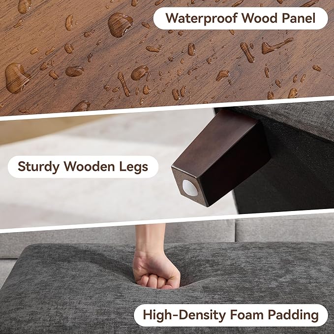 45 Inch Large Storage Ottoman Bench