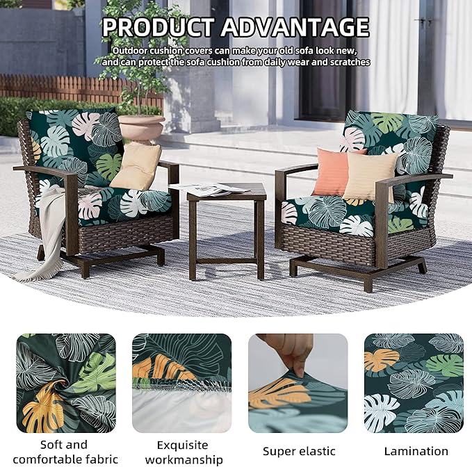 Outdoor Cushion Covers Set, Replacement