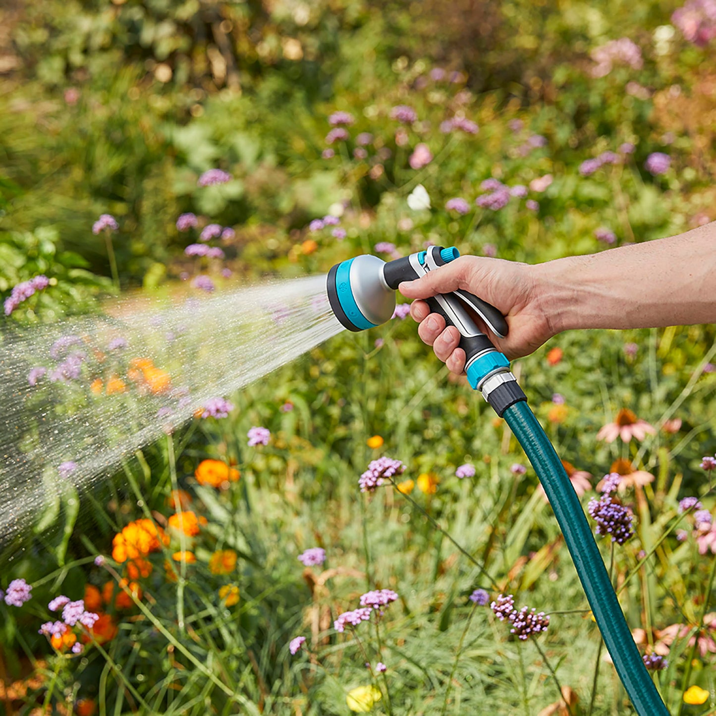 Gilmour Heavy Duty Rear Control Garden Hose Nozzle with 8 Pre-set Spray Patterns, Water Hose Nozzle for Watering Garden or Lawn