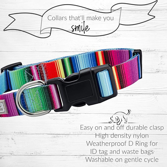 Lucky Love Dog - Adjustable Dog Collar with Easy Click Buckle for Small Dogs, Durable, & Comfortable for Male & Female Dogs, Pet Collar for Puppies & Adult Ones - Nacho, XS