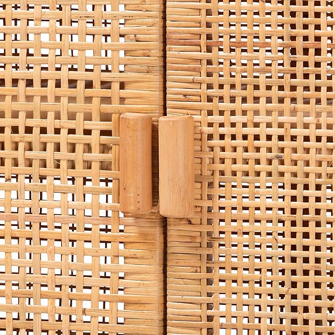 Bali & pari Vivan Natural Rattan Storage Cabinet