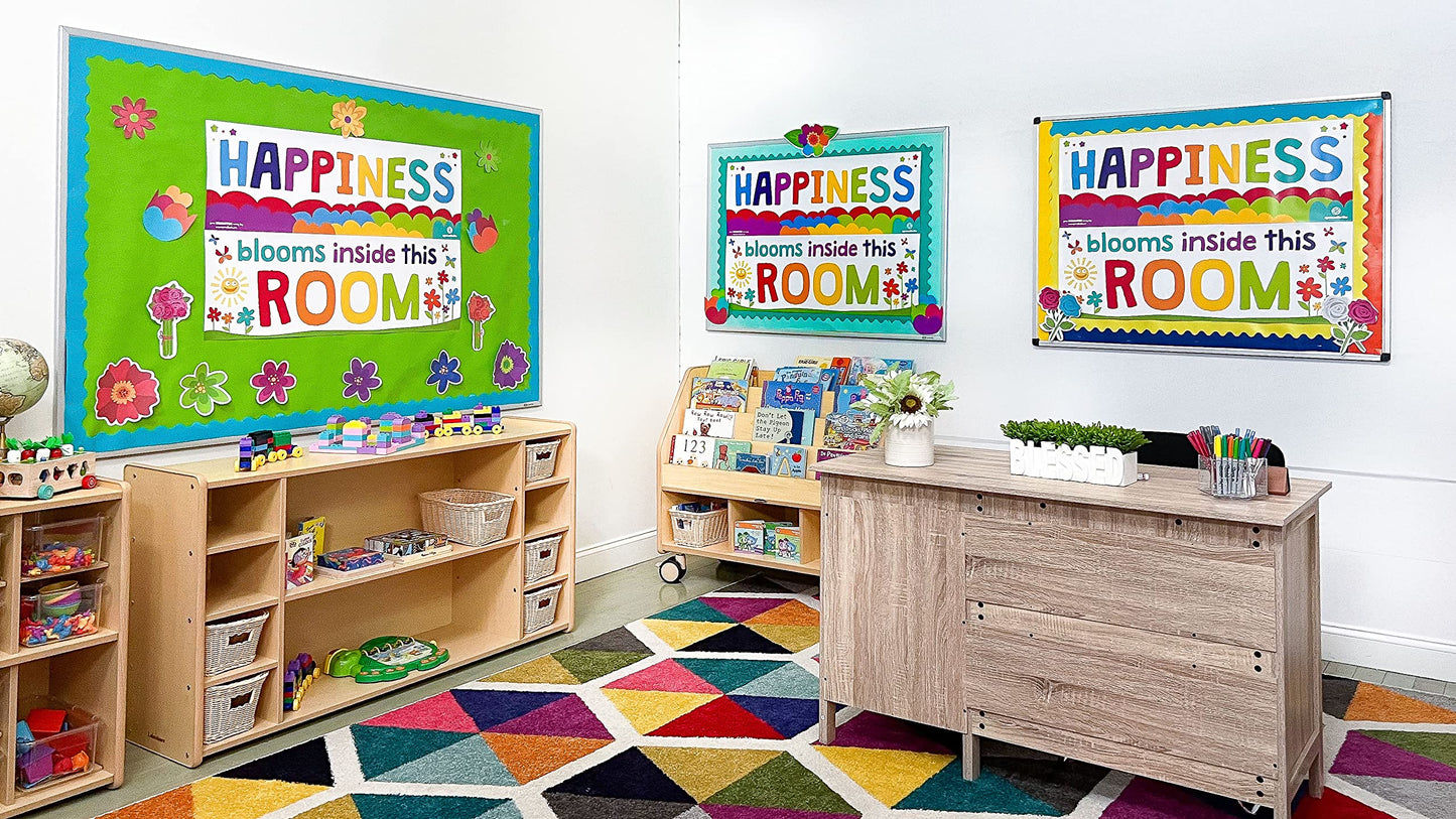 Sproutbrite 2 Pack 13.5” x 39” Educational Posters Set - Teachers Posters - Classroom Positive Posters and Wall Decor for Pre, Elementary and Middle School - Promotes Kindness and Positive Social Behavior