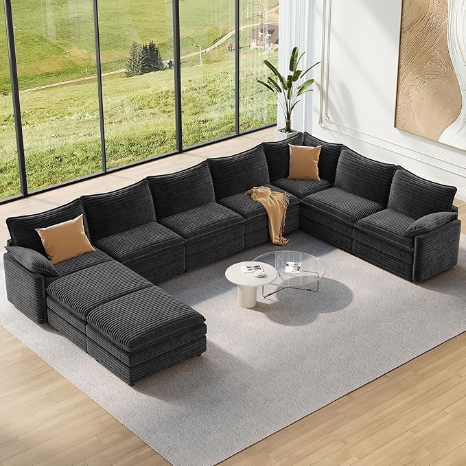 Vesgantti Large Modular Sectional Sofa, Big Comfy Cloud Couch