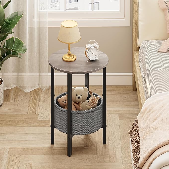 Vagusicc Round Side Table End Table