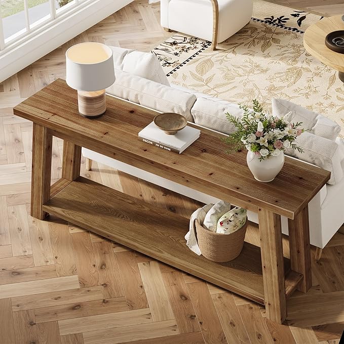 LITTLE TREE 70.9" Solid Wood Console Table