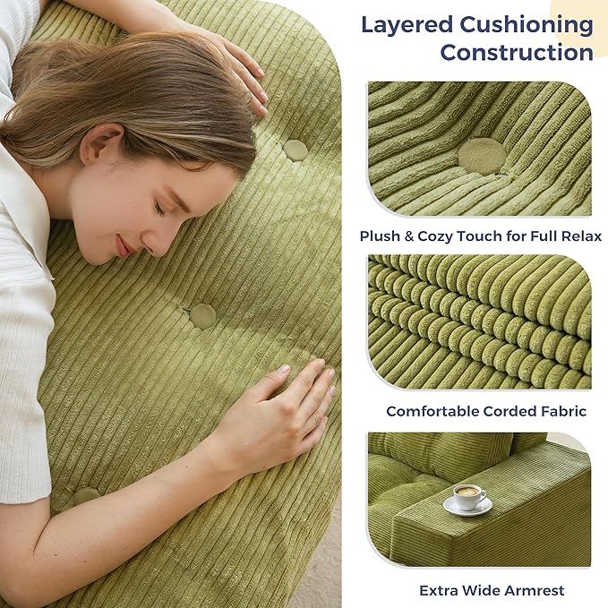 MAXYOYO 63" Loveseat Sofa Couch