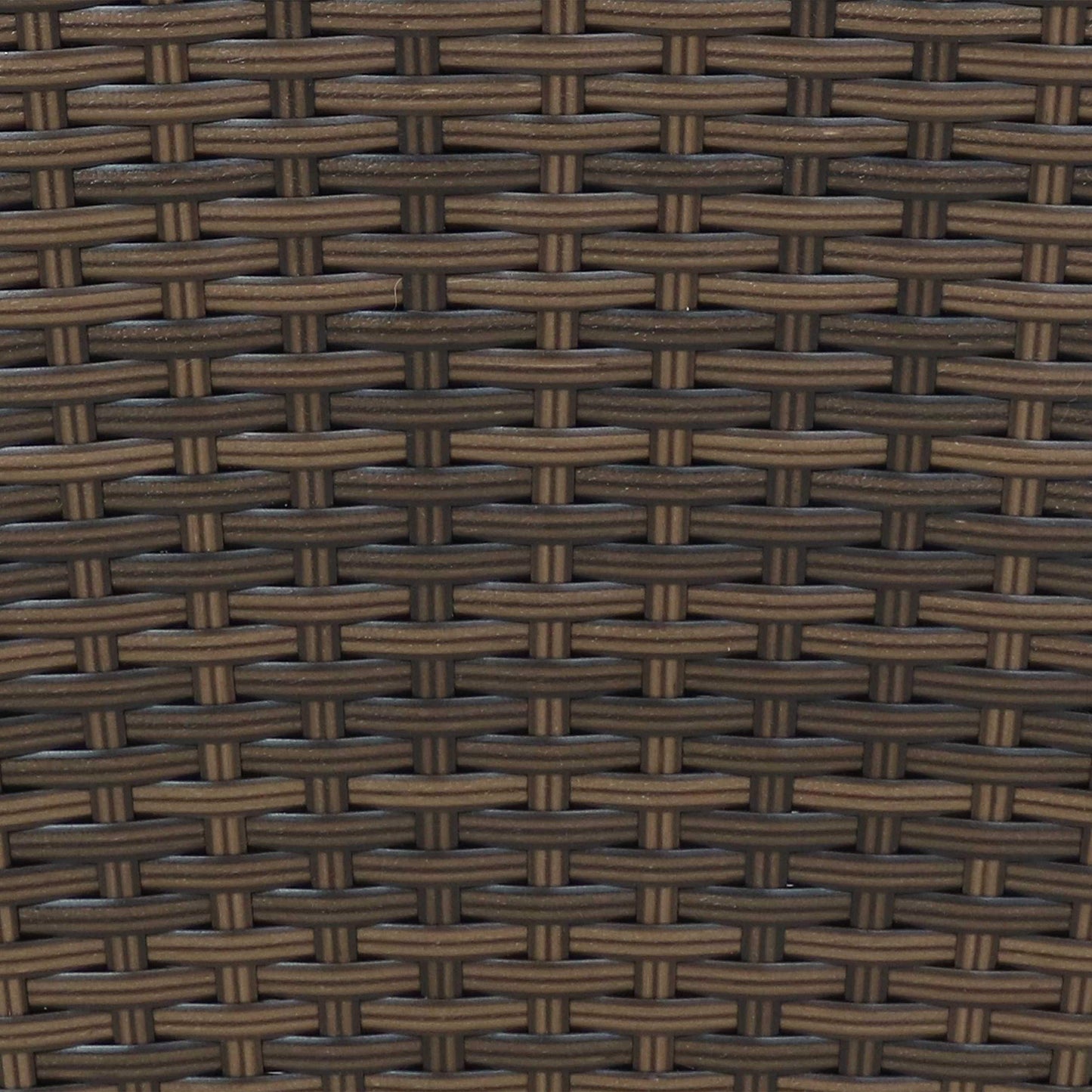 Sunnydaze Square Tall Wicker Outdoor Planter Set of 2 - Polyrattan Large Outdoor Planters for Porch, Patio or Garden - 24" Tall Plant Pots - Brown