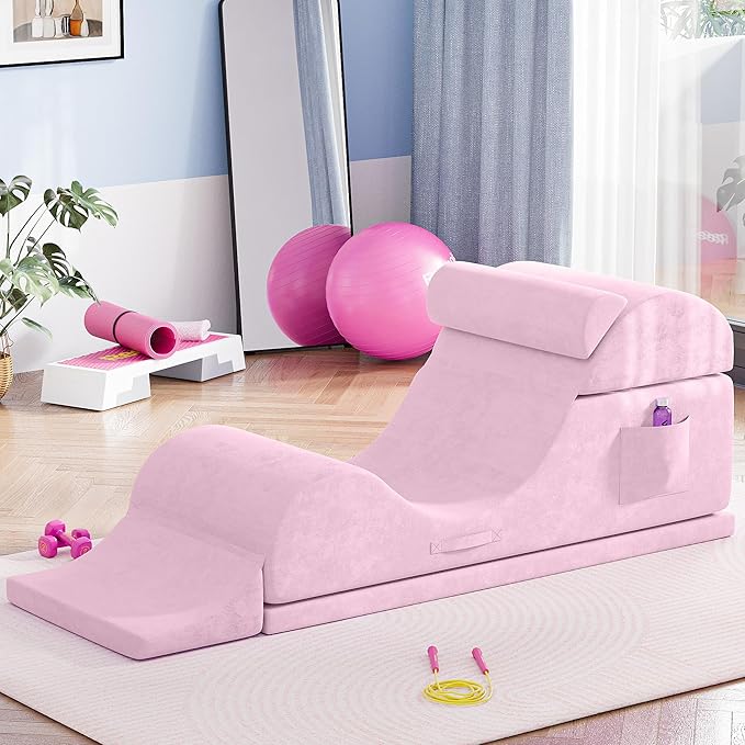 Convertible Yoga Chair for Adults, Ergonomic Foam Lounge