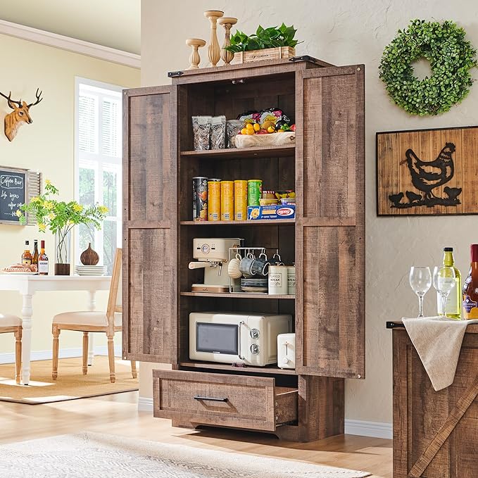Farmhouse Kitchen Pantry Cabinet