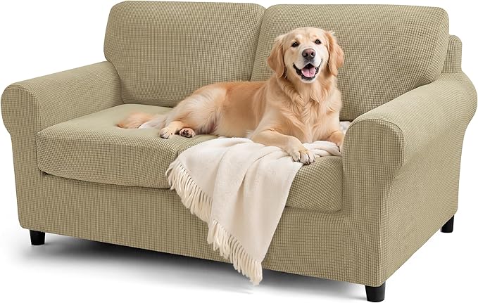 SUBRTEX 5 Pieces Stretch Sofa Slipcover Sets Couch Cover Sets Backrest Cushion
