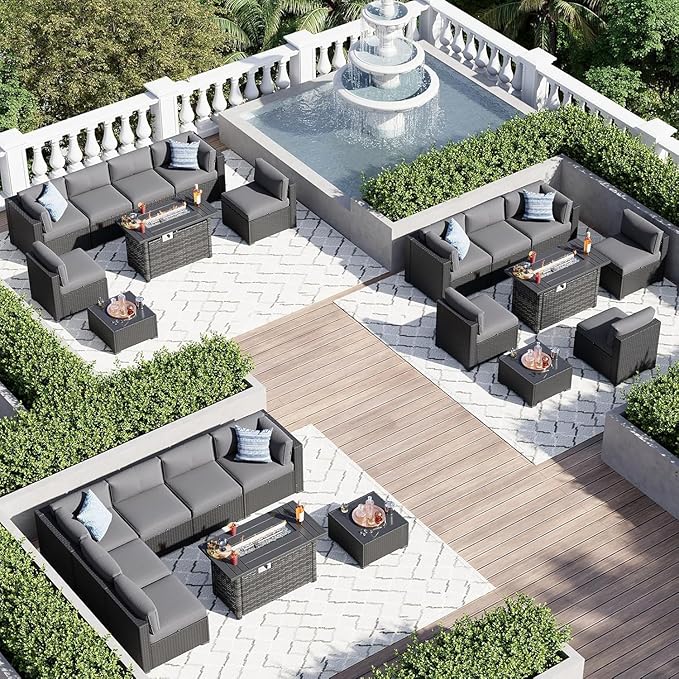 Aoxun 8 Piece Patio Furniture Set