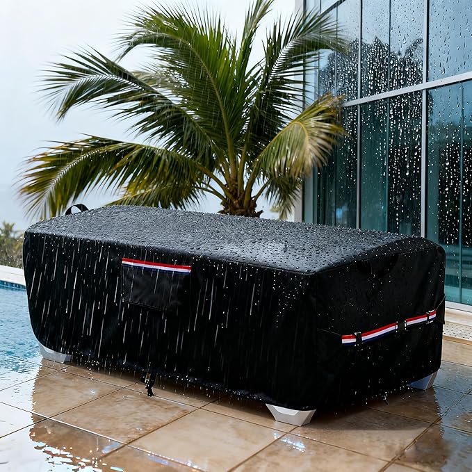 600D Heavy Duty Outdoor Waterproof Lounge Chair Cover