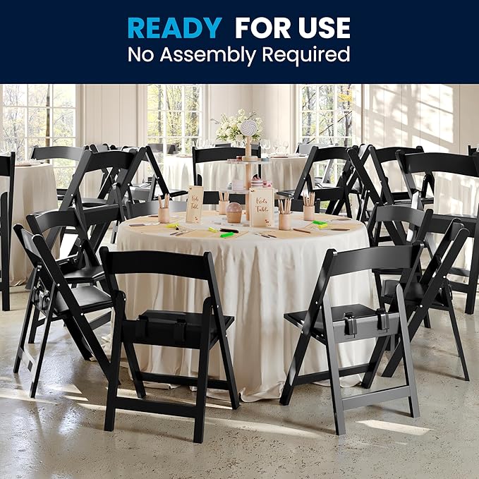 Flash Furniture Hercules Kids Black Resin Folding Chair