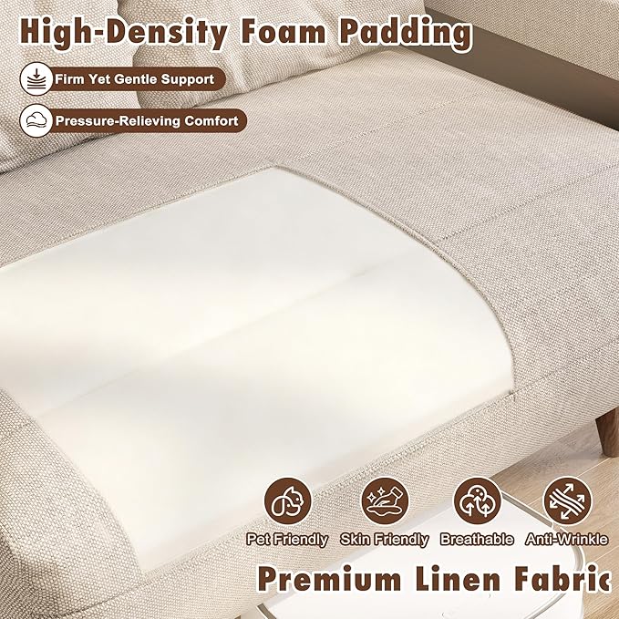 JASIWAY Convertible Sleeper Chair Bed