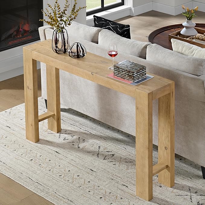 Alaterre Furniture Classic Solid Wood Console Table