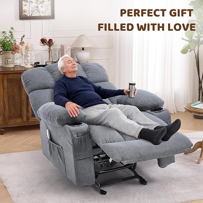 Massage Rocking Recliner Chair, Ergonomic Recliners Sofa