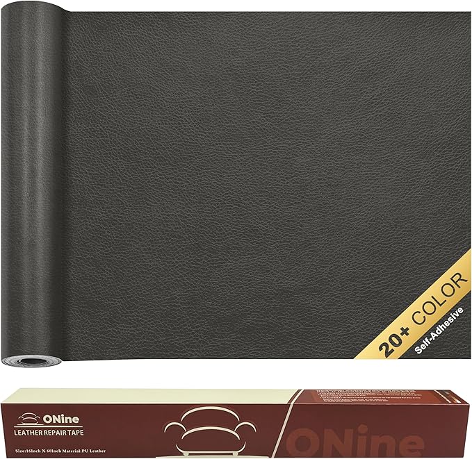 ONine Leather Repair Patch，Self-Adhesive Couch Patch，Multicolor Available