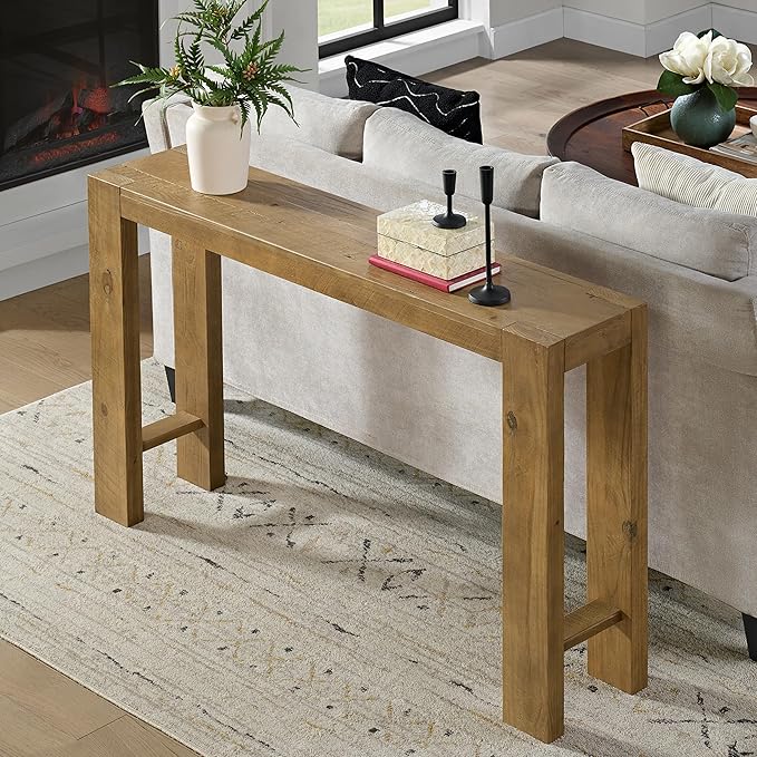 Alaterre Furniture Classic Solid Wood Console Table