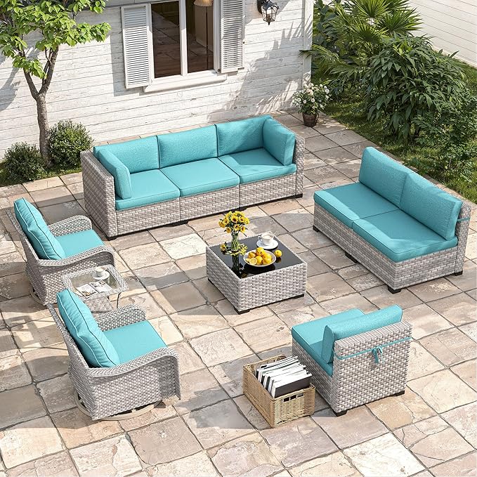 8-Seat Modern Patio Furniture Set