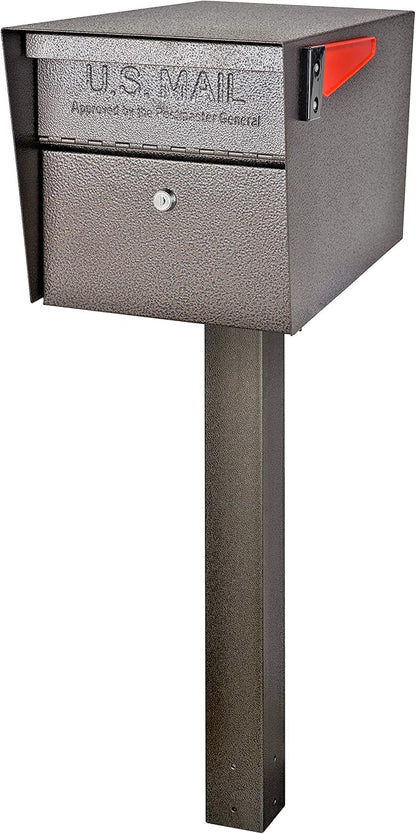 Mail Boss 7123, Bronze In-Ground Mounting Post, 44 x 4 x 4 inches, for Use with Mailbox,Medium